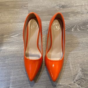 Misguided women's orange heel
